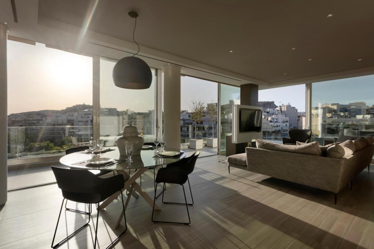 Ueber Lux 2 Bedroom New Penthouse With Acropolis View Athena Bagian luar foto
