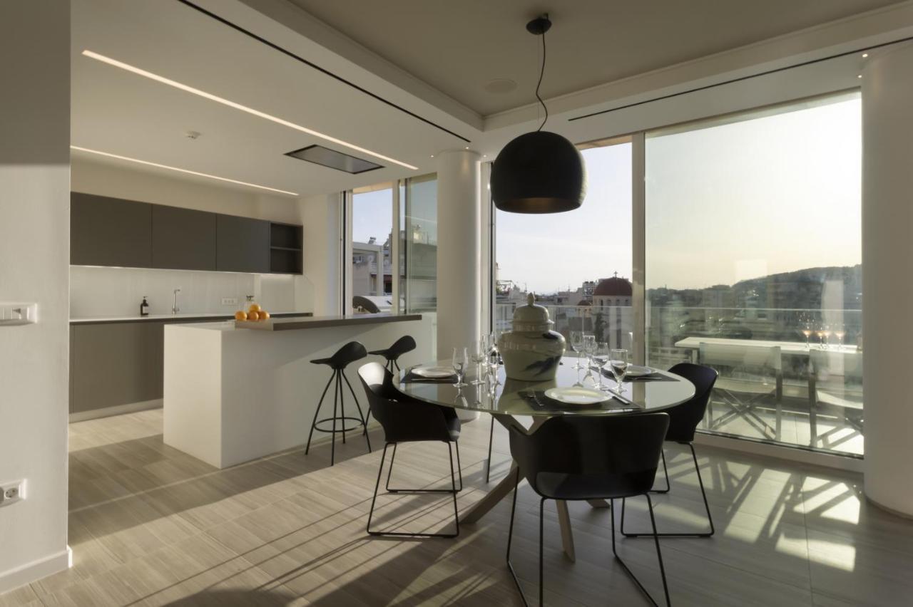 Ueber Lux 2 Bedroom New Penthouse With Acropolis View Athena Bagian luar foto